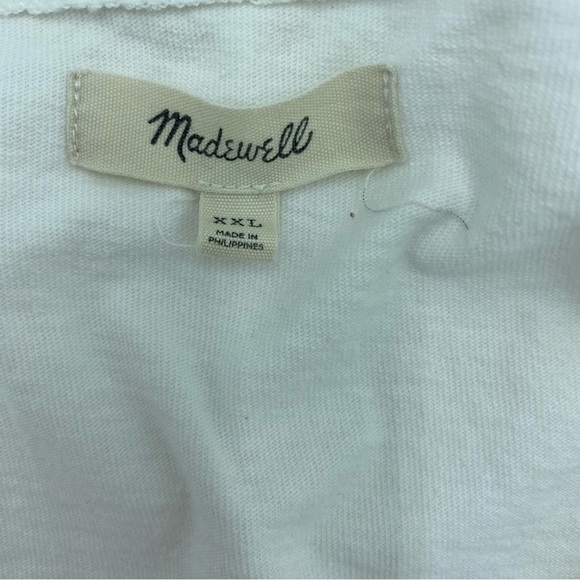 Madewell Boxy White Cropped T-Shirt - XXL - Picture 3 of 4